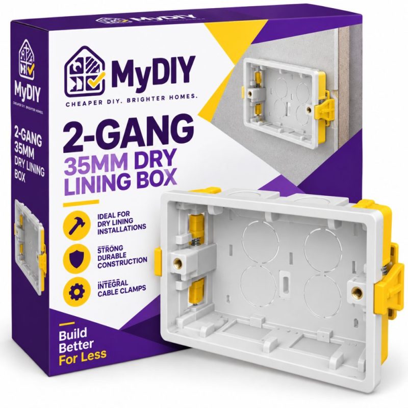 2-Gang 35mm Dry Lining Box